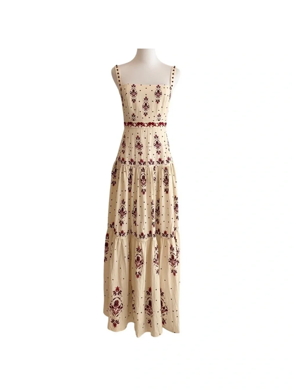 Agua by Agua Bendita Lima Relato Maxi Dress Size Large - Picture 5 of 10